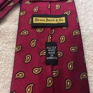JZ Richard’s Red Paisley Silk Tie